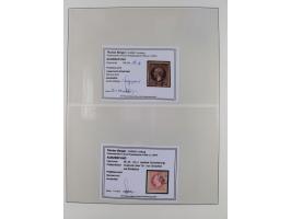 1856/67, gestempelte Sammlung mit 8 Briefen, in den Hauptnummern und auch sonst bis auf wenige Unternummern komplett, dabei R