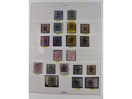 1859/64, meist gestempelte Sammlung und 6 Briefe/Ganzsachen, dabei u.a. Mi.-Nr. 8b, 18, 17y, etc., einige Dubletten, etc., te