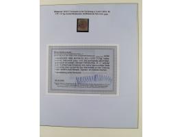 1859/64, meist gestempelte Sammlung und 6 Briefe/Ganzsachen, dabei u.a. Mi.-Nr. 8b, 18, 17y, etc., einige Dubletten, etc., te