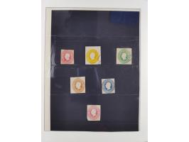 1859/64, meist gestempelte Sammlung und 6 Briefe/Ganzsachen, dabei u.a. Mi.-Nr. 8b, 18, 17y, etc., einige Dubletten, etc., te