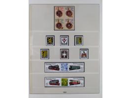 1948/2001, vorwiegend postfrische Sammlung, dabei Bund, Berlin und DDR in den Hauptnummern augenscheinlich komplett, außerdem