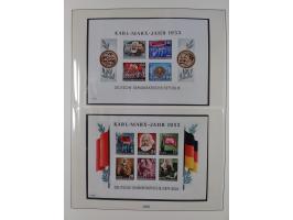 1948/2001, vorwiegend postfrische Sammlung, dabei Bund, Berlin und DDR in den Hauptnummern augenscheinlich komplett, außerdem