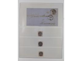 1850/67, gestempelte Sammlung mit 9 Briefen, dabei u.a. Mi. 1a und 12 (je Attest Jakubek)