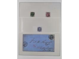 1850/67, gestempelte Sammlung mit 9 Briefen, dabei u.a. Mi. 1a und 12 (je Attest Jakubek)