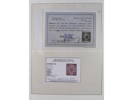 1859/67, gestempelte Sammlung mit Mi. 2, 4 (Attest bzw. Kurzbefund Brettl BPP) und 7 (Fotobefund Flemming BPP)&nbsp;