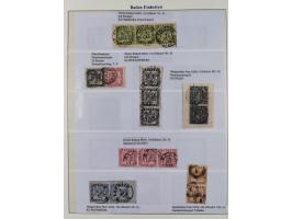 1851/58, meist gestempelte Sammlung und 4 Briefe, dabei u.a. Mi.-Nr. 1a, 1b, 16 auf Brief und Briefstück, 17c, 21, etc., fern