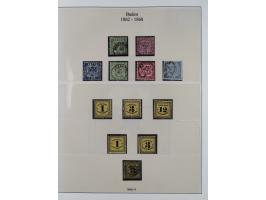 1851/58, meist gestempelte Sammlung und 4 Briefe, dabei u.a. Mi.-Nr. 1a, 1b, 16 auf Brief und Briefstück, 17c, 21, etc., fern