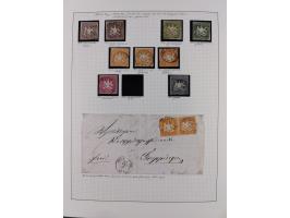 1851/1920, gestempelte Sammlung mit fast allen Farben und vielen Typen, dabei u.a. Mi. 1c, 2b, 4c, 5 I und II, 10 a, 11 b, 15