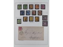 1851/1920, gestempelte Sammlung mit fast allen Farben und vielen Typen, dabei u.a. Mi. 1c, 2b, 4c, 5 I und II, 10 a, 11 b, 15