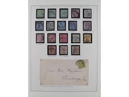 1851/1920, gestempelte Sammlung mit fast allen Farben und vielen Typen, dabei u.a. Mi. 1c, 2b, 4c, 5 I und II, 10 a, 11 b, 15