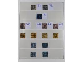 1851/67, gestempelte Sammlungen Bergedorf, Sachsen, Taxis und NDP&nbsp;