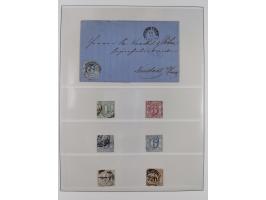 1851/67, gestempelte Sammlungen Bergedorf, Sachsen, Taxis und NDP&nbsp;