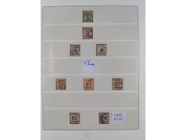 1851/67, gestempelte Sammlungen Bergedorf, Sachsen, Taxis und NDP&nbsp;