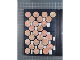 1867/90, Interpostal seals, collection of about 218 different, several cancelled, including offices abroad