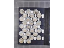 1867/90, Interpostal seals, collection of about 218 different, several cancelled, including offices abroad