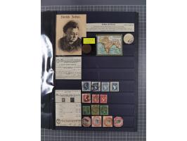 1854/1910 (ca.), collection with also several hundred stamps Feudatory and Convention States, with some covers and postal sta