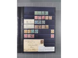 1854/1910 (ca.), collection with also several hundred stamps Feudatory and Convention States, with some covers and postal sta