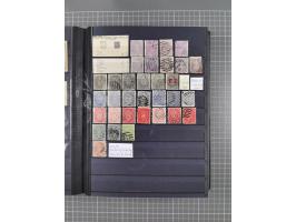 1854/1910 (ca.), collection with also several hundred stamps Feudatory and Convention States, with some covers and postal sta