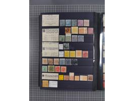 1854/1910 (ca.), collection with also several hundred stamps Feudatory and Convention States, with some covers and postal sta