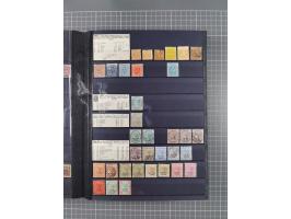 1854/1910 (ca.), collection with also several hundred stamps Feudatory and Convention States, with some covers and postal sta