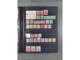 1854/1910 (ca.), collection with also several hundred stamps Feudatory and Convention States, with some covers and postal sta