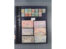 1854/1910 (ca.), collection with also several hundred stamps Feudatory and Convention States, with some covers and postal sta