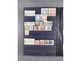 1854/1910 (ca.), collection with also several hundred stamps Feudatory and Convention States, with some covers and postal sta