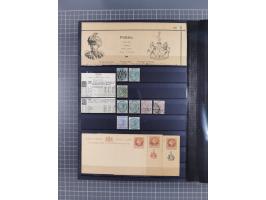 1854/1910 (ca.), collection with also several hundred stamps Feudatory and Convention States, with some covers and postal sta