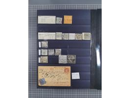 1854/1910 (ca.), collection with also several hundred stamps Feudatory and Convention States, with some covers and postal sta