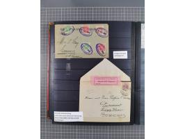 1869/1900, used, somewhat specialised collection including occupation; also some entires, censor marks and -lables, cancellat