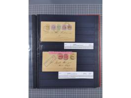 1869/1900, used, somewhat specialised collection including occupation; also some entires, censor marks and -lables, cancellat