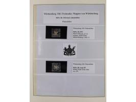 1851/1920, meist gestempelte Sammlung, dabei u.a. elf 18 Kreuzer Werte, teils mit seltenen Plattenfehlern, dabei u.a. Mi.-Nr.