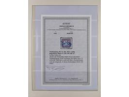 1851/1920, meist gestempelte Sammlung, dabei u.a. elf 18 Kreuzer Werte, teils mit seltenen Plattenfehlern, dabei u.a. Mi.-Nr.