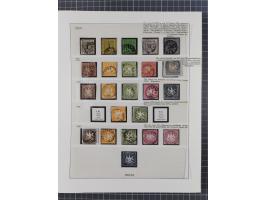 1851/1920, meist gestempelte Sammlung mit vielen 18 Kreuzer Werten, Mi.-Nr. 5, 10a auf Briefstück, 10yb, 15, 34, 42a allseits