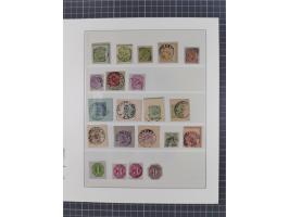 1851/1920, meist gestempelte Sammlung mit vielen 18 Kreuzer Werten, Mi.-Nr. 5, 10a auf Briefstück, 10yb, 15, 34, 42a allseits