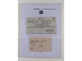 1850/67, hochwertige und sehr reichhaltige Sammlung, dabei Mi.-Nr. 1a linkes Randstück, farbrisch und kontrastreich mit deutl