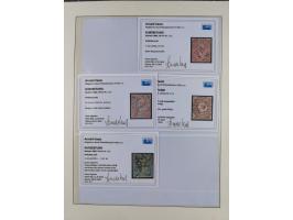 1850/67, hochwertige und sehr reichhaltige Sammlung, dabei Mi.-Nr. 1a linkes Randstück, farbrisch und kontrastreich mit deutl