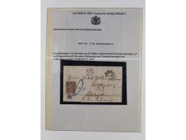 1850/67, hochwertige und sehr reichhaltige Sammlung, dabei Mi.-Nr. 1a linkes Randstück, farbrisch und kontrastreich mit deutl