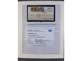 1852/66, gestempelte Sammlung und 48 Briefe und Ganzsachen, dabei viele Ausgaben mehrfach mit Nuancen, auch besseren Stempeln