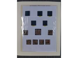 1852/66, gestempelte Sammlung und 48 Briefe und Ganzsachen, dabei viele Ausgaben mehrfach mit Nuancen, auch besseren Stempeln