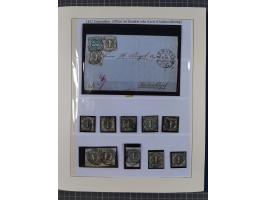 1852/66, gestempelte Sammlung und 48 Briefe und Ganzsachen, dabei viele Ausgaben mehrfach mit Nuancen, auch besseren Stempeln