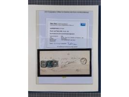 1852/66, gestempelte Sammlung und 48 Briefe und Ganzsachen, dabei viele Ausgaben mehrfach mit Nuancen, auch besseren Stempeln