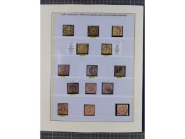 1852/66, gestempelte Sammlung und 48 Briefe und Ganzsachen, dabei viele Ausgaben mehrfach mit Nuancen, auch besseren Stempeln