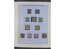1852/66, gestempelte Sammlung und 48 Briefe und Ganzsachen, dabei viele Ausgaben mehrfach mit Nuancen, auch besseren Stempeln