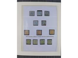 1852/66, gestempelte Sammlung und 48 Briefe und Ganzsachen, dabei viele Ausgaben mehrfach mit Nuancen, auch besseren Stempeln