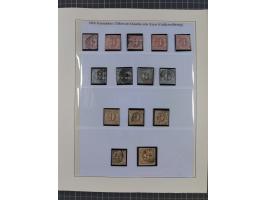 1852/66, gestempelte Sammlung und 48 Briefe und Ganzsachen, dabei viele Ausgaben mehrfach mit Nuancen, auch besseren Stempeln