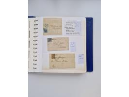 1839/1941, interessante und reichhaltige, meist gestempelte Sammlung, ab Zürich 6 mit senkrechten Unterdrucklinien auf Briefs