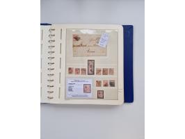 1839/1941, interessante und reichhaltige, meist gestempelte Sammlung, ab Zürich 6 mit senkrechten Unterdrucklinien auf Briefs