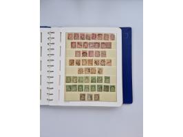 1839/1941, interessante und reichhaltige, meist gestempelte Sammlung, ab Zürich 6 mit senkrechten Unterdrucklinien auf Briefs