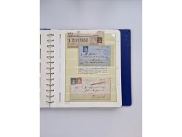 1839/1941, interessante und reichhaltige, meist gestempelte Sammlung, ab Zürich 6 mit senkrechten Unterdrucklinien auf Briefs